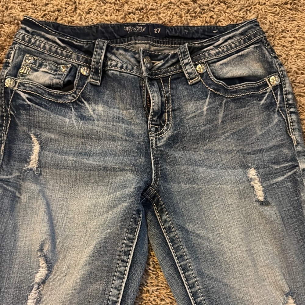 Distressed Blue Women's Jeans